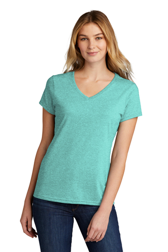Port & Company ® Ladies Tri-Blend 4.5-ounce, 50/37/13 Poly Cotton Rayon V-Neck T-shirt